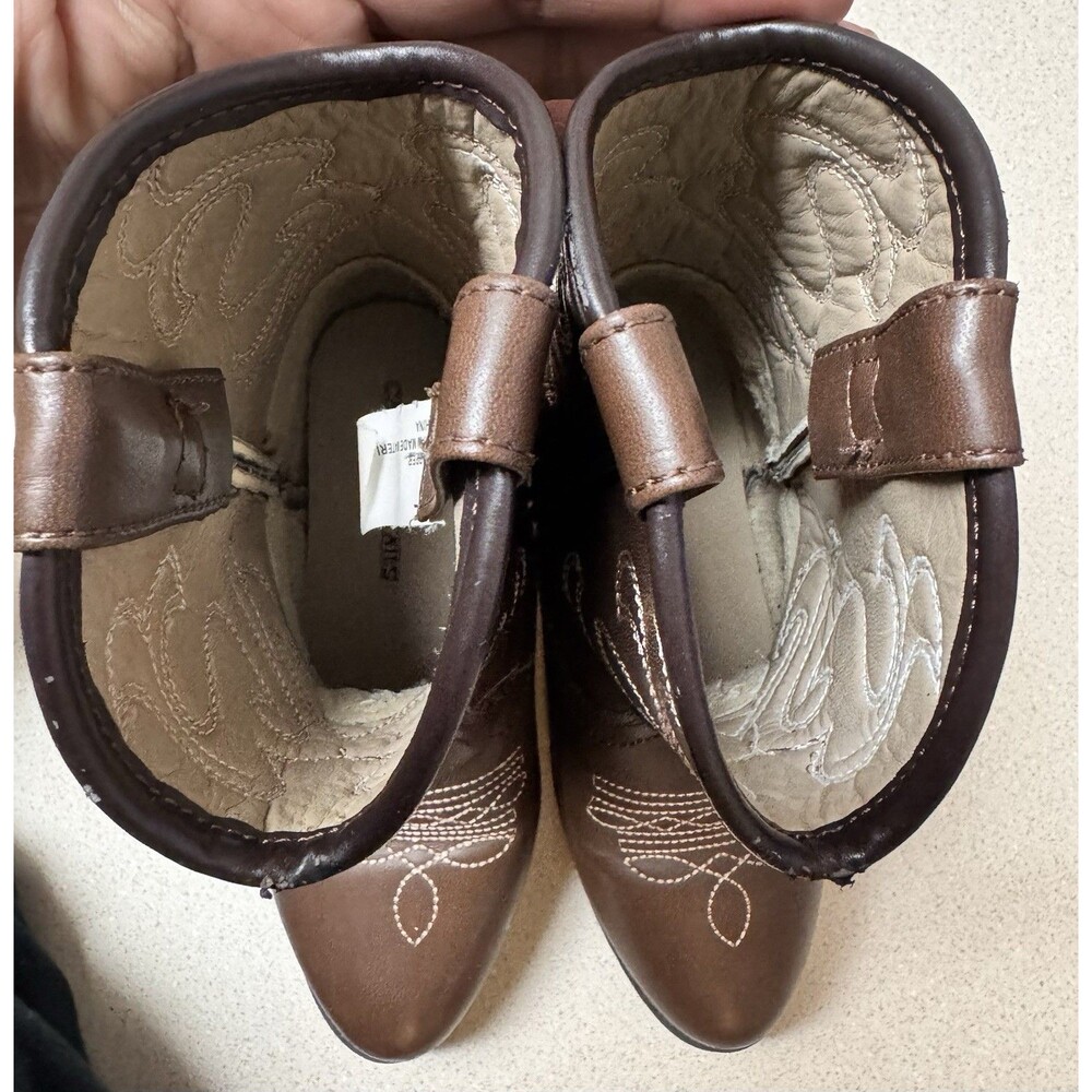 Canyon Trails Kids Girls Boy Cowboy Pointed  Toe Classic Western Rodeo Boots 10M - Picture 8 of 10